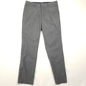 Bonobos Dress Pants Men 30 Grey Slim Tailored Marzotto Italian Wool Stretch